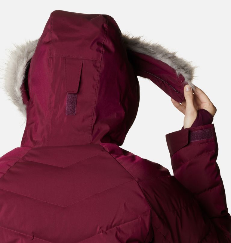 Thumbnail: Women’s Lay D Down II Mid Jacket, Color: Marionberry Sheen, image 7