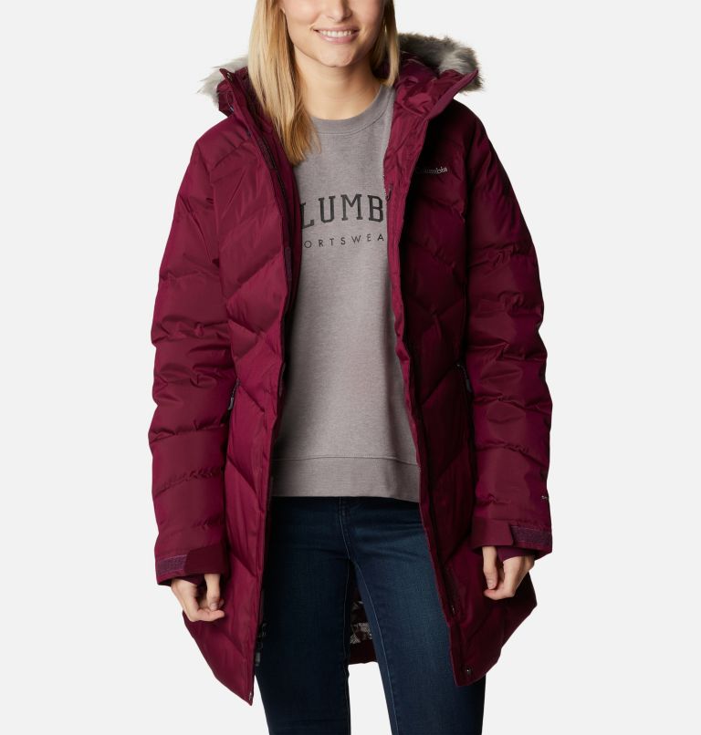 Women’s Lay D Down II Mid Jacket, Color: Marionberry Sheen, image 10