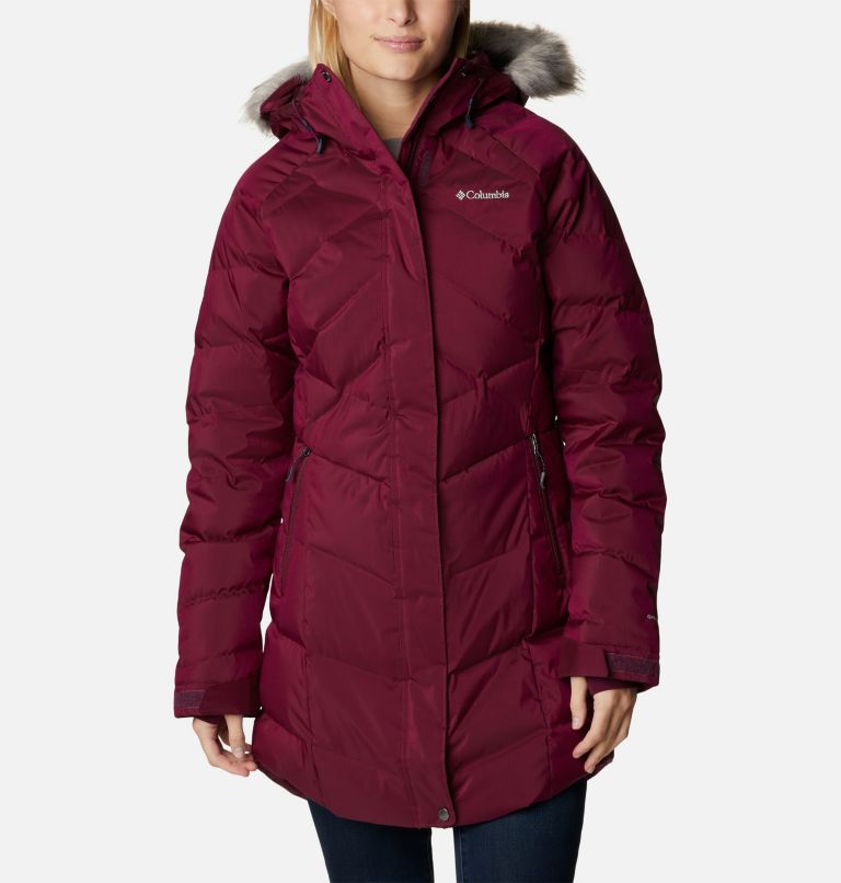 Thumbnail: Women’s Lay D Down II Mid Jacket, Color: Marionberry Sheen, image 1