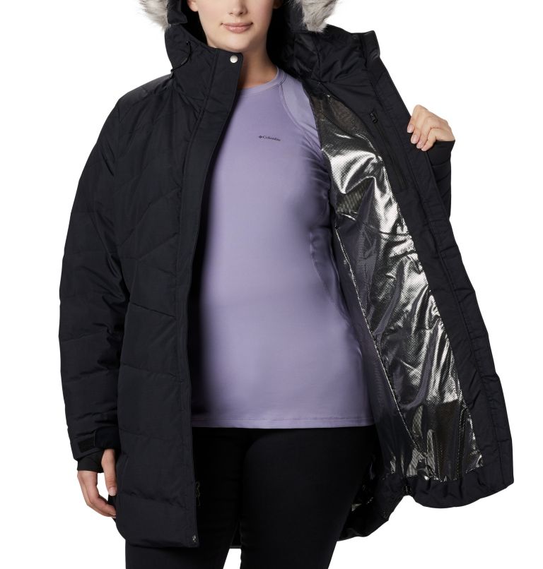 Thumbnail: Women’s Lay D Down II Mid Jacket - Plus Size, Color: Black Metallic, image 6