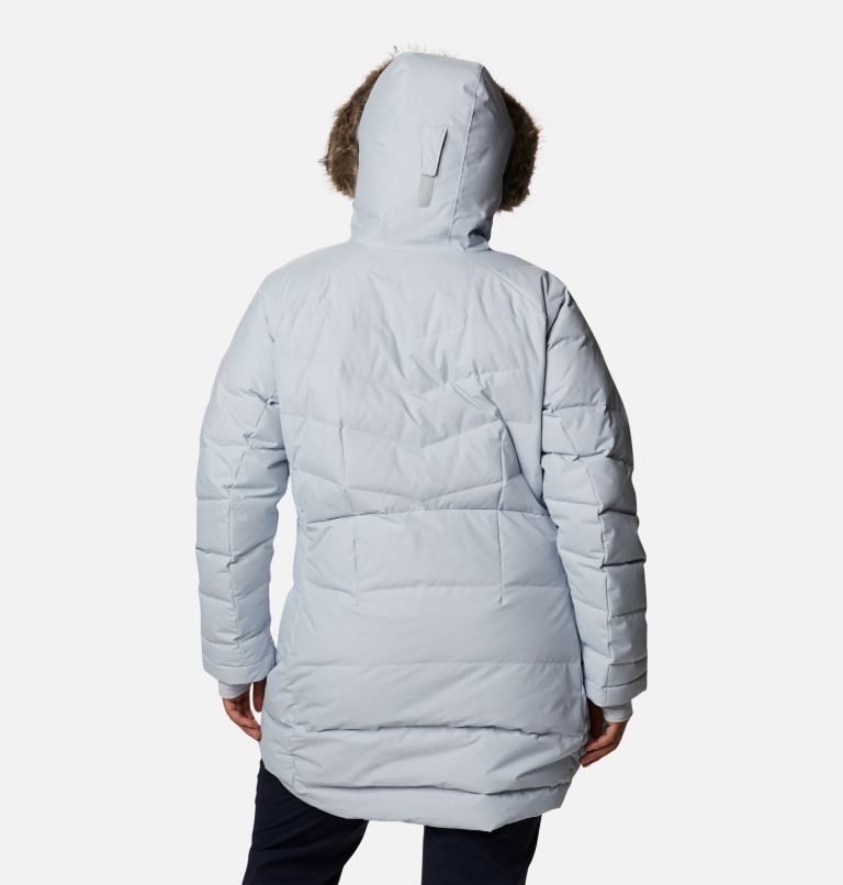 Women’s Lay D Down II Mid Jacket - Plus Size, Color: Cirrus Grey Metallic, image 2