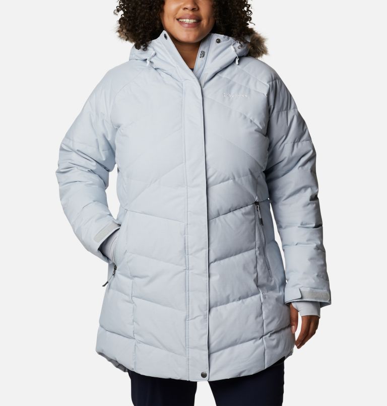 Thumbnail: Women’s Lay D Down II Mid Jacket - Plus Size, Color: Cirrus Grey Metallic, image 1