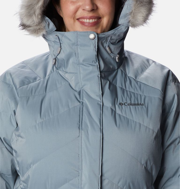 Women’s Lay D Down II Mid Jacket - Plus Size, Color: Tradewinds Grey Sheen, image 4