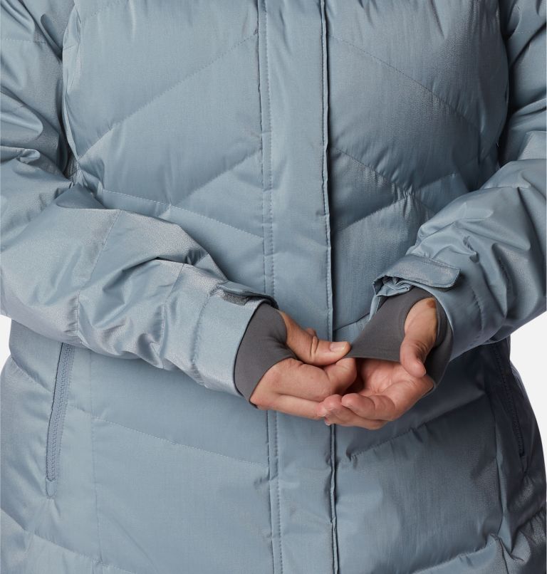 Women’s Lay D Down II Mid Jacket - Plus Size, Color: Tradewinds Grey Sheen, image 8