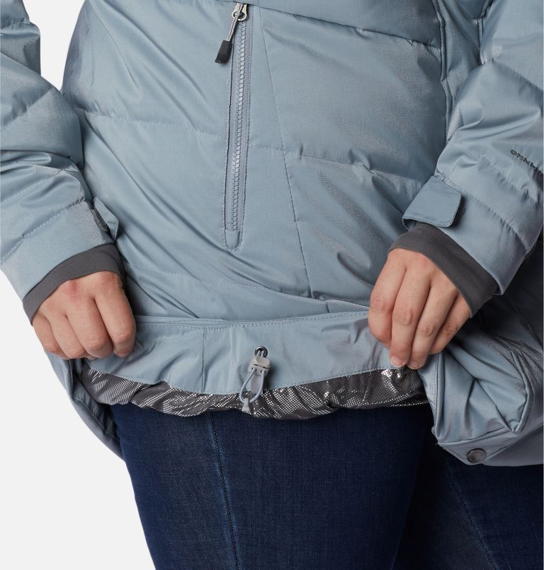 Women’s Lay D Down II Mid Jacket - Plus Size, Color: Tradewinds Grey Sheen, image 9
