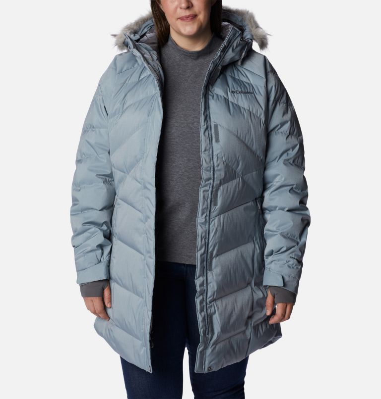 Women’s Lay D Down II Mid Jacket - Plus Size, Color: Tradewinds Grey Sheen, image 10