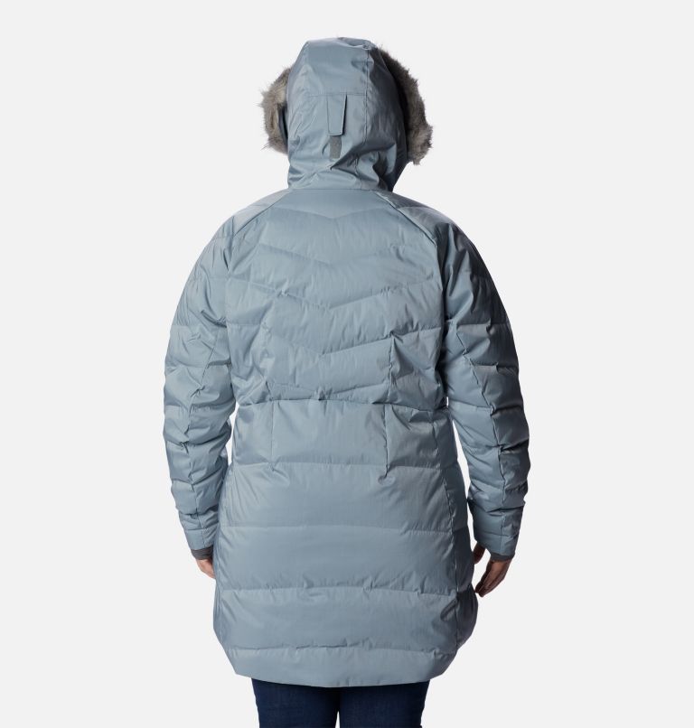 Thumbnail: Women’s Lay D Down II Mid Jacket - Plus Size, Color: Tradewinds Grey Sheen, image 2