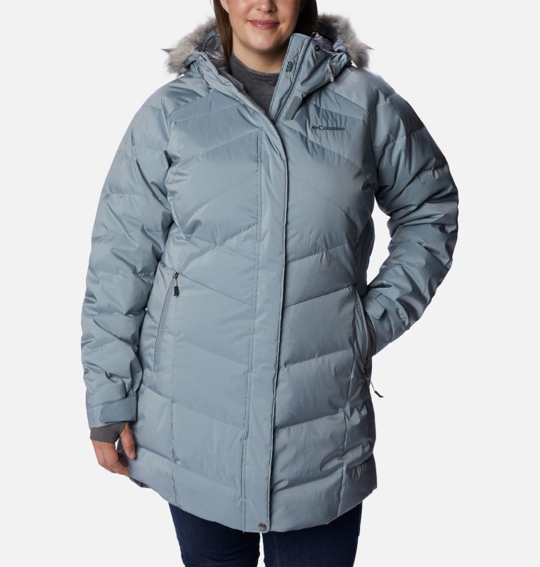 Women’s Lay D Down II Mid Jacket - Plus Size, Color: Tradewinds Grey Sheen, image 1
