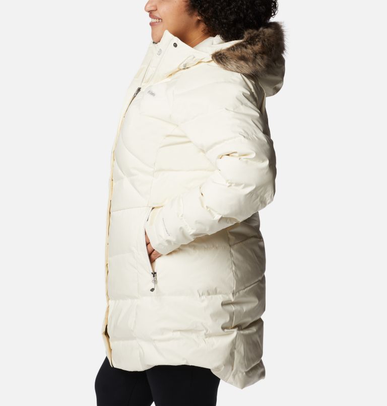 Women’s Lay D Down II Mid Jacket - Plus Size, Color: Chalk Sheen, image 3