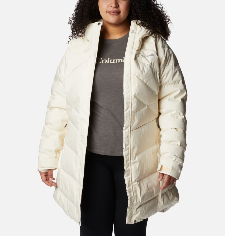 Thumbnail: Women’s Lay D Down II Mid Jacket - Plus Size, Color: Chalk Sheen, image 10