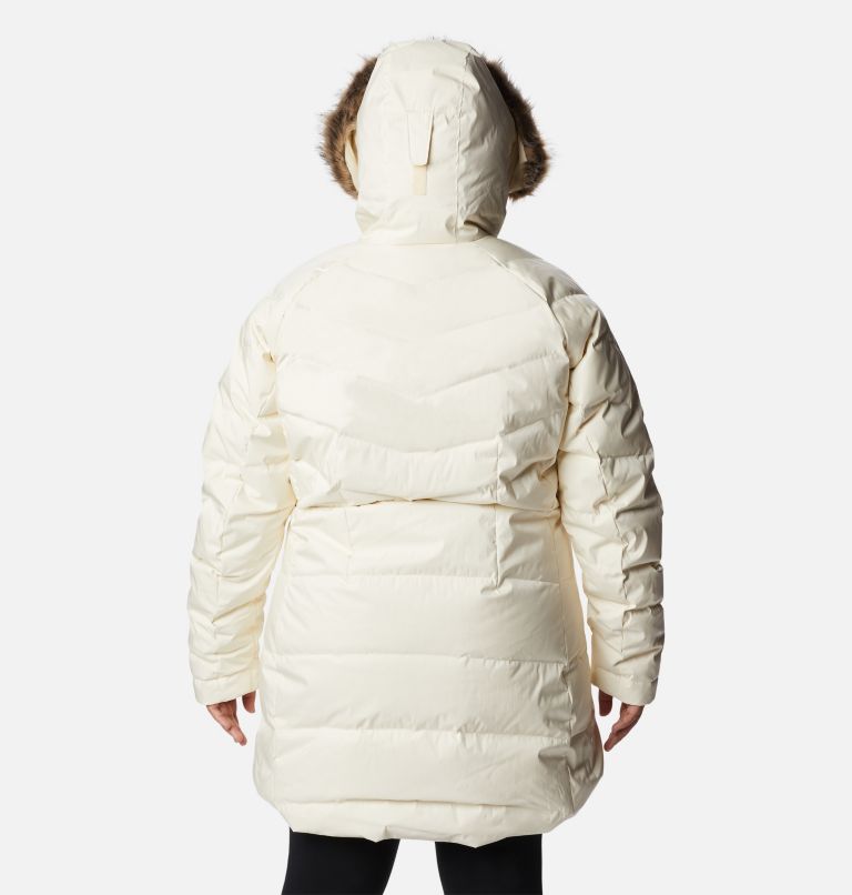 Thumbnail: Women’s Lay D Down II Mid Jacket - Plus Size, Color: Chalk Sheen, image 2