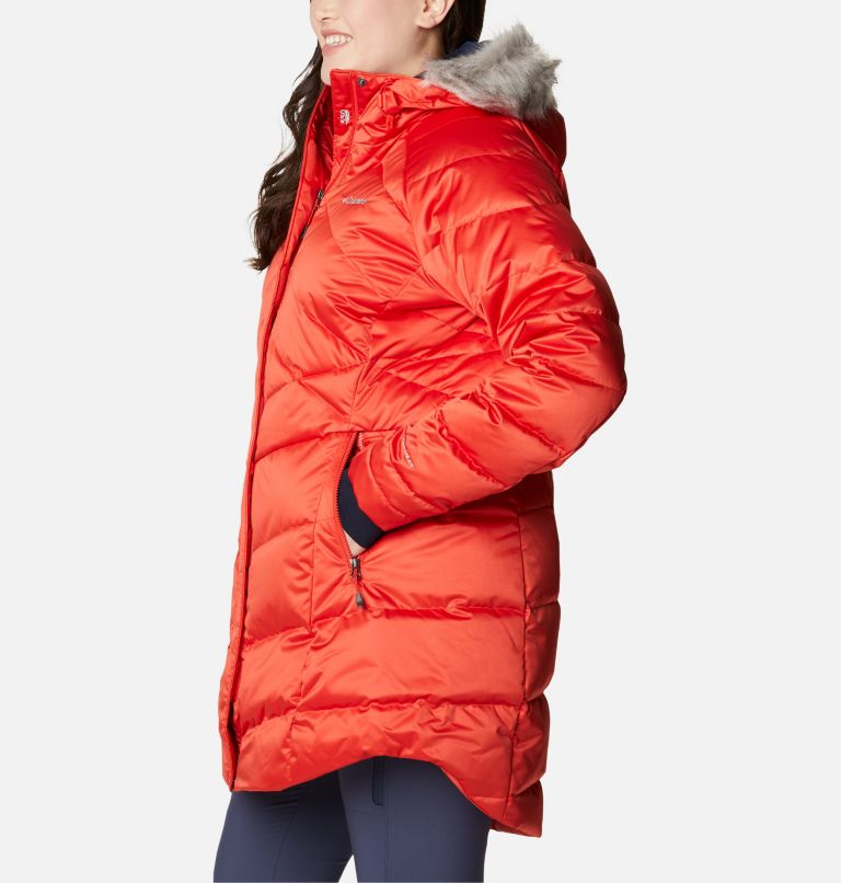 Women’s Lay D Down II Mid Jacket - Plus Size, Color: Bold Orange, image 3