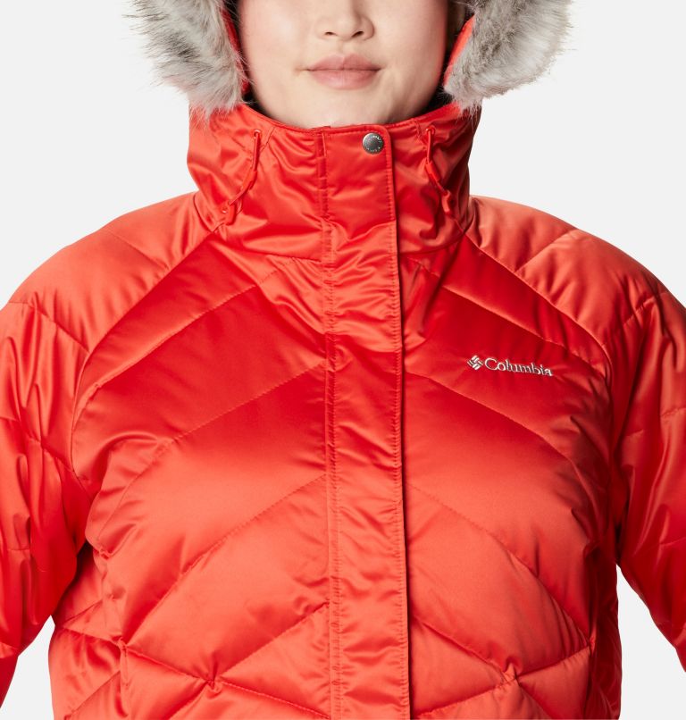 Women’s Lay D Down II Mid Jacket - Plus Size, Color: Bold Orange, image 4