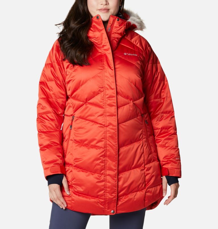 Women’s Lay D Down II Mid Jacket - Plus Size, Color: Bold Orange, image 9