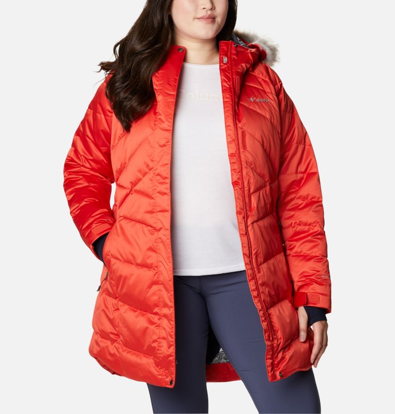 Women’s Lay D Down II Mid Jacket - Plus Size, Color: Bold Orange, image 1