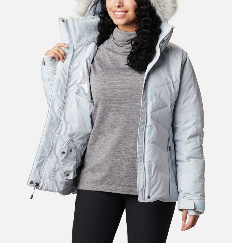 Thumbnail: Women's Lay D Down II Down Ski Jacket, Color: Cirrus Grey Metallic, image 6