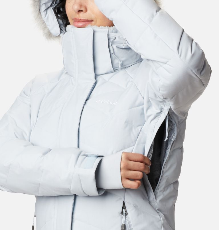 Women's Lay D Down II Waterproof Down Ski Jacket, Color: Cirrus Grey Metallic, image 7