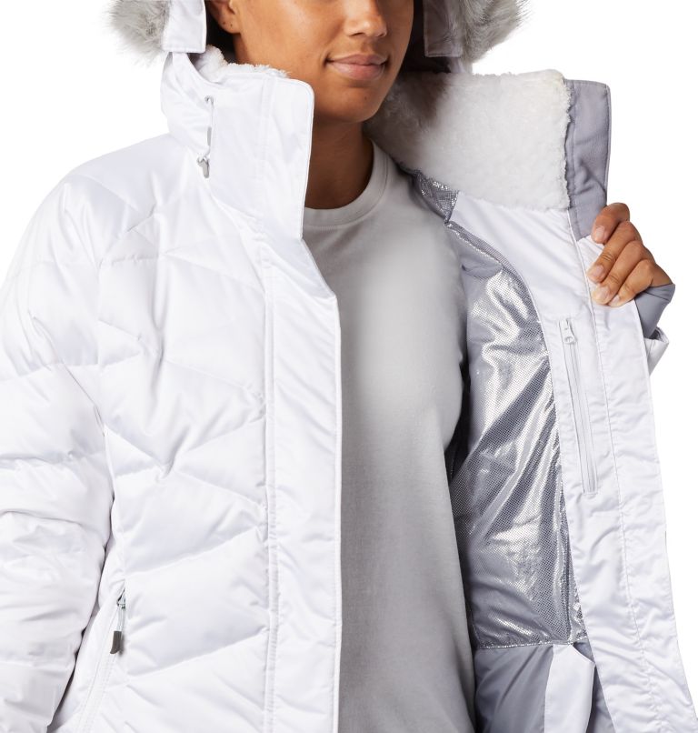 Women's Lay D Down II Ski Jacket, Color: White