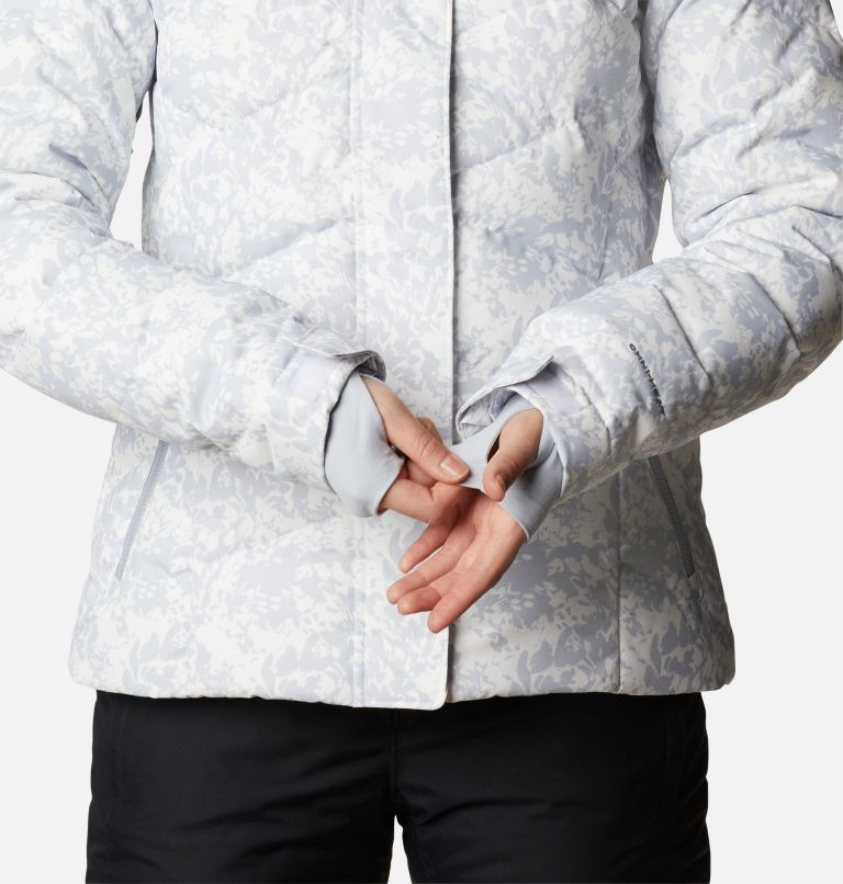 Women’s Lay D Down II Jacket, Color: White Florescence Print, image 12