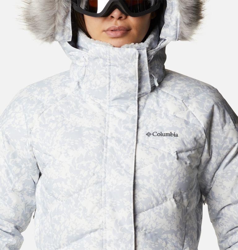 Women’s Lay D Down II Jacket, Color: White Florescence Print, image 4
