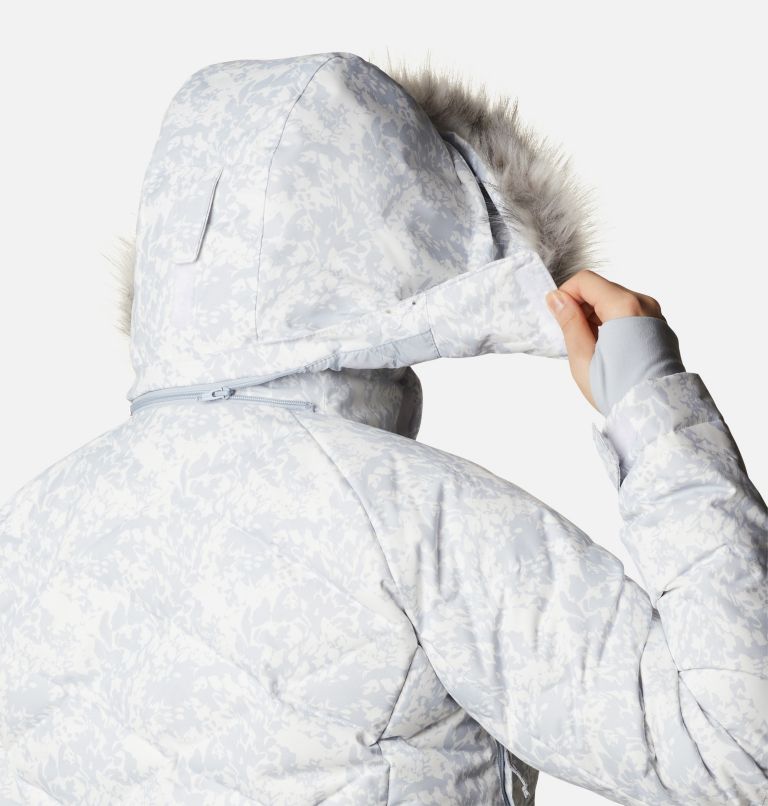 Women’s Lay D Down II Jacket, Color: White Florescence Print, image 8