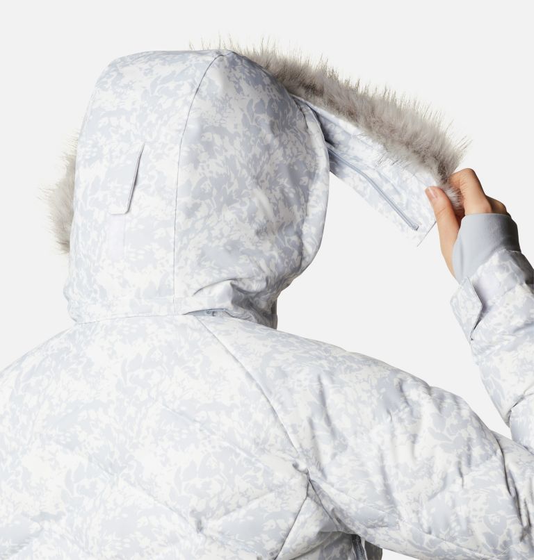 Women’s Lay D Down II Jacket, Color: White Florescence Print, image 9