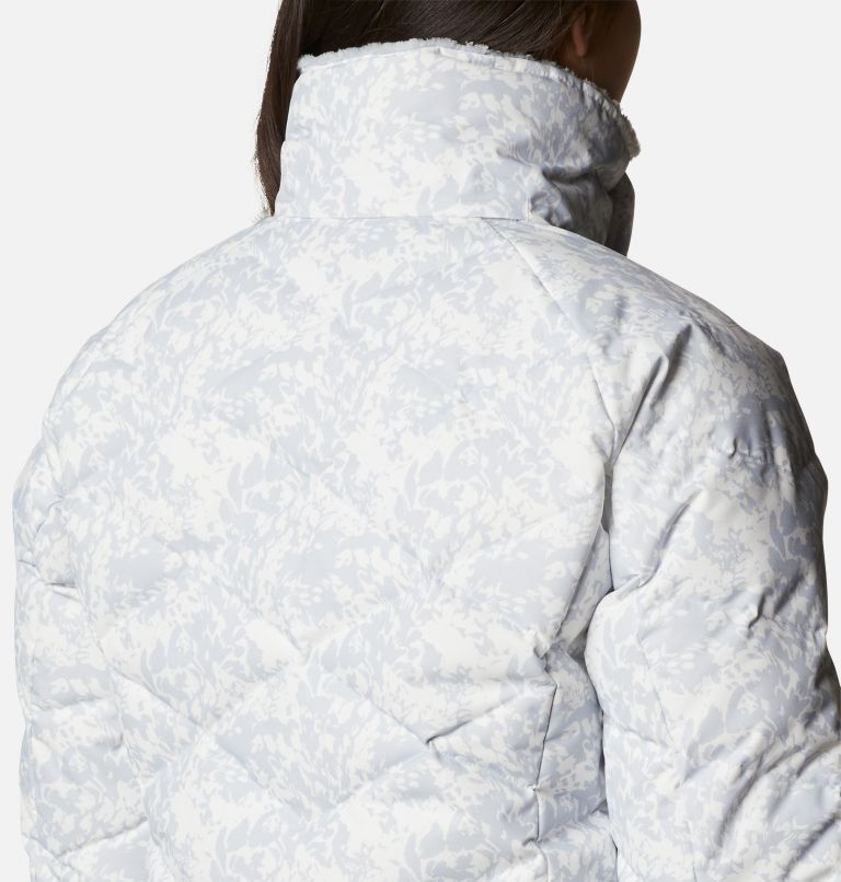 Women’s Lay D Down II Jacket, Color: White Florescence Print, image 10