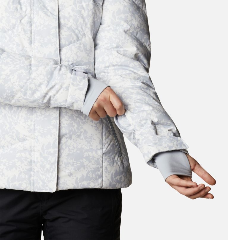 Women’s Lay D Down II Jacket, Color: White Florescence Print, image 11
