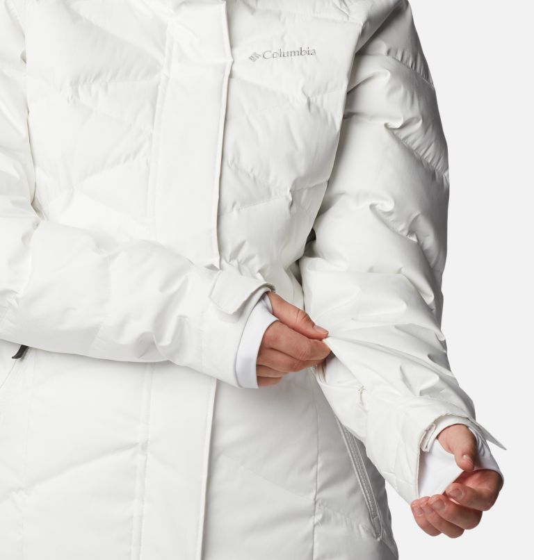 Women's Lay D Down II Waterproof Down Ski Jacket, Color: White Sheen, image 12