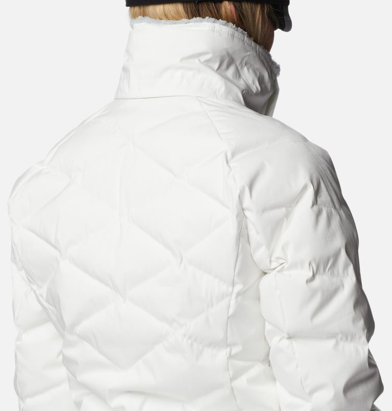 White Jockeys Ski Jacket - Short Down Jackets for Women