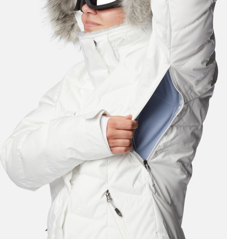 Chaqueta de esquí Lay “D” Down II para mujer, Color: White Sheen, image 11