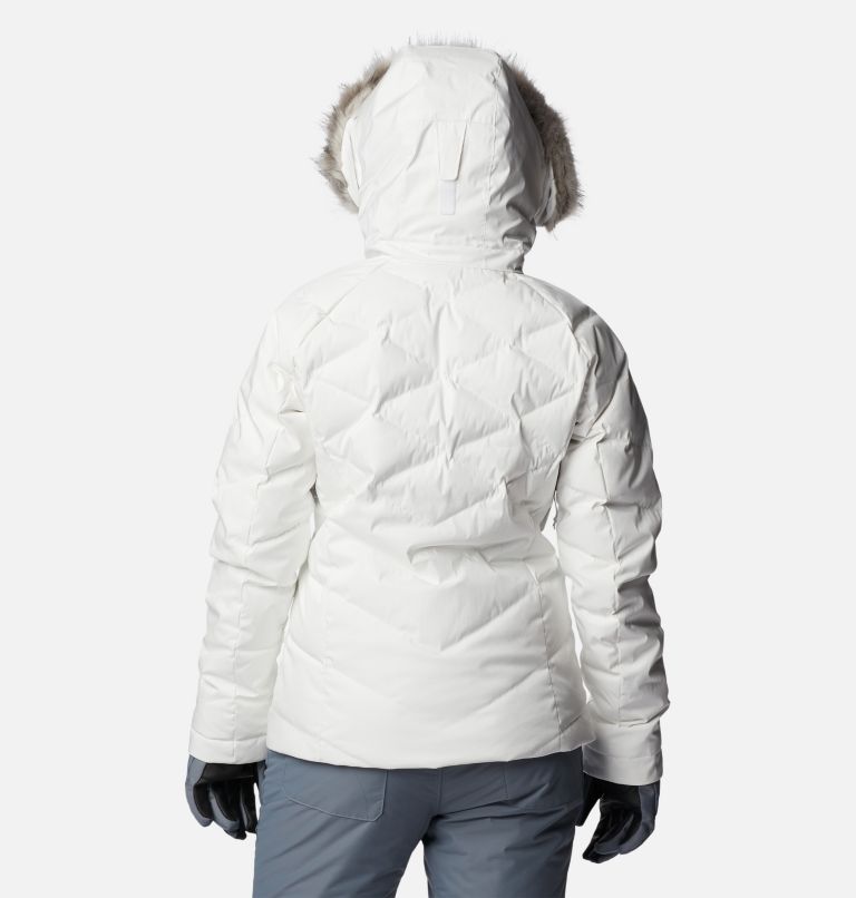 Thumbnail: Women's Lay D Down II Down Ski Jacket, Color: White Sheen, image 2