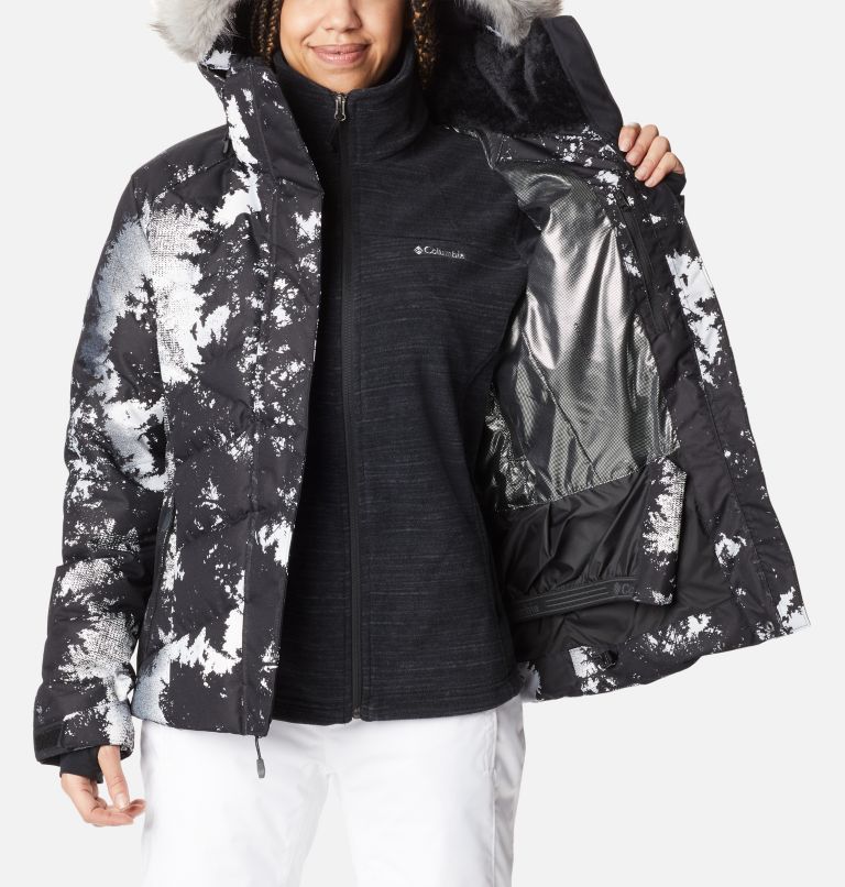 Women’s Lay D Down II Jacket, Color: White Lookup Print, image 6
