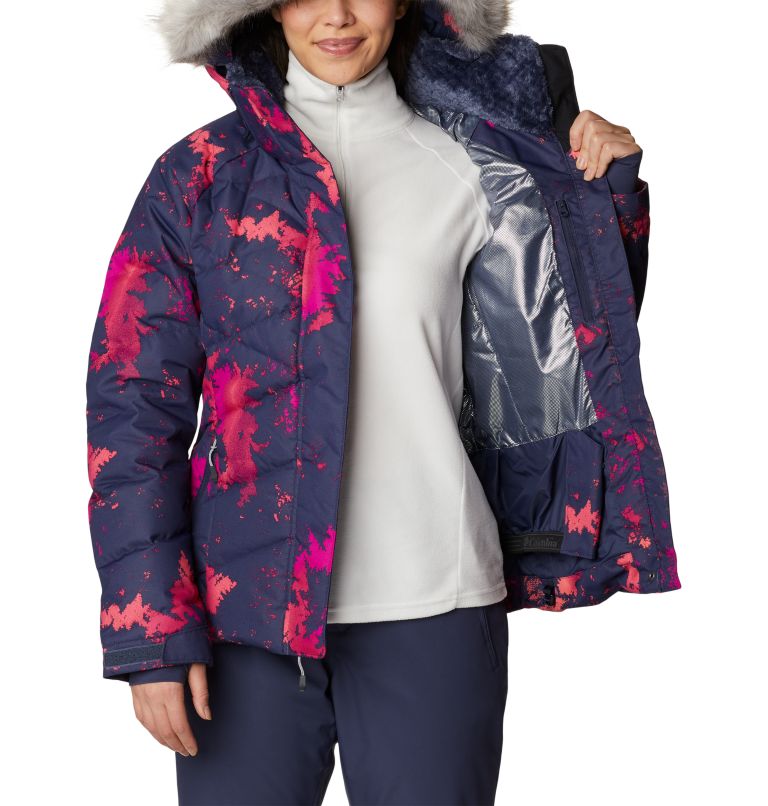 Thumbnail: Women's Lay D Down II Waterproof Down Ski Jacket, Color: Nocturnal Lookup Print, image 5