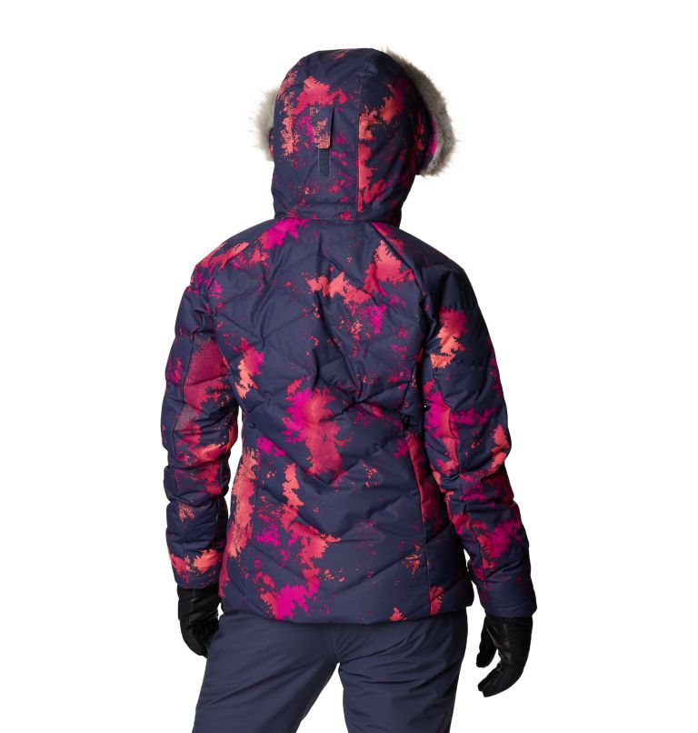 Women's Lay D Down II Waterproof Down Ski Jacket, Color: Nocturnal Lookup Print, image 2