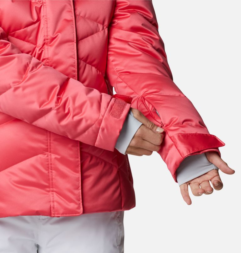 Women's Lay D Down II Ski Jacket, Color: Bright Geranium
