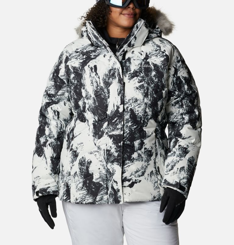 New Womens Columbia "Lay D Down" Omni-Heat Hooded Down Winter Jacket Plus Size 