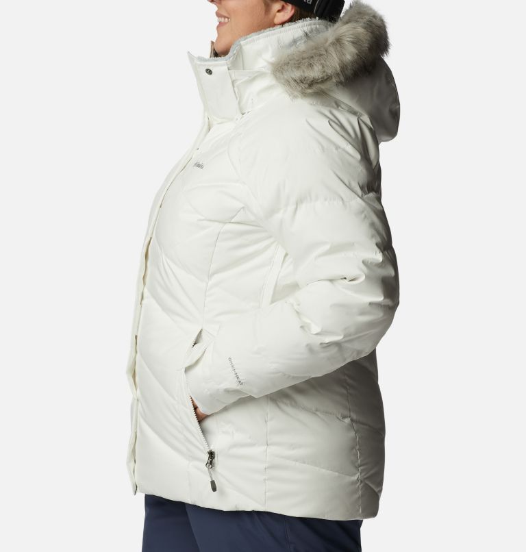 Thumbnail: Women’s Lay D Down II Jacket - Plus Size, Color: White Sheen, image 3