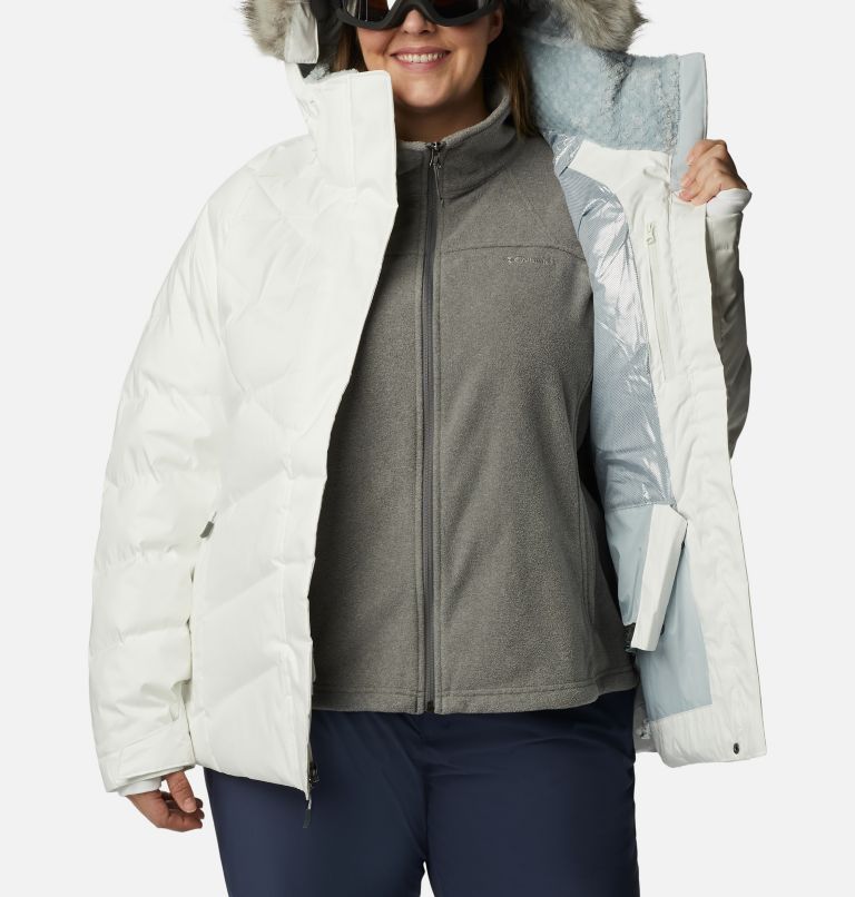 Thumbnail: Women’s Lay D Down II Jacket - Plus Size, Color: White Sheen, image 5