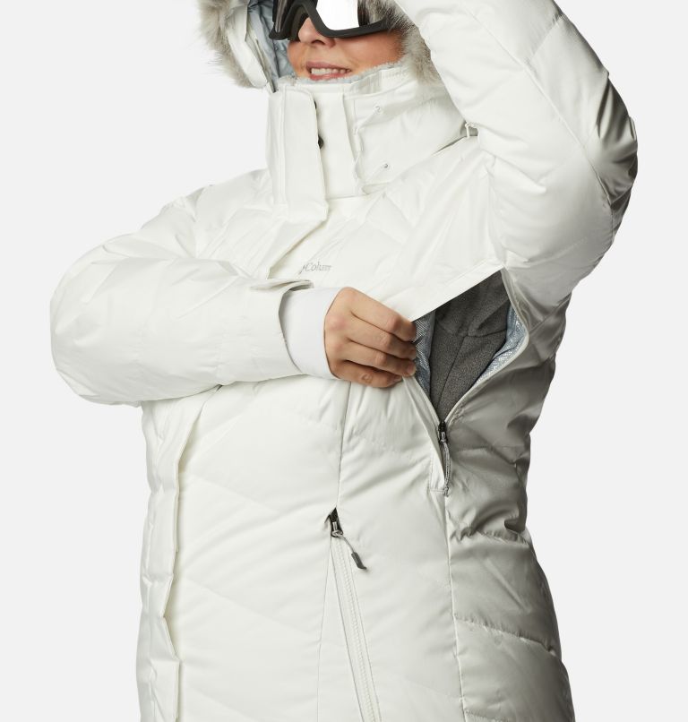 Thumbnail: Women’s Lay D Down II Jacket - Plus Size, Color: White Sheen, image 10
