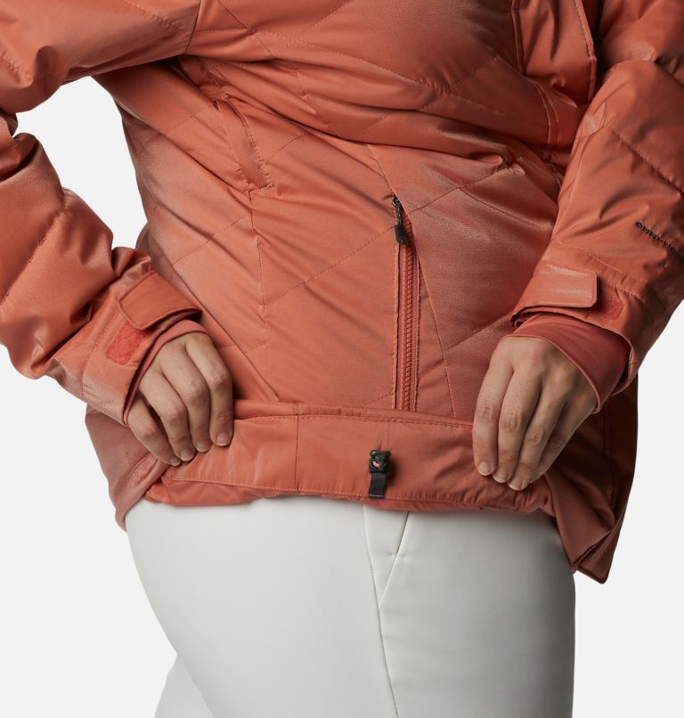 Thumbnail: Women’s Lay D Down II Jacket - Plus Size, Color: Dark Coral Sheen, image 12