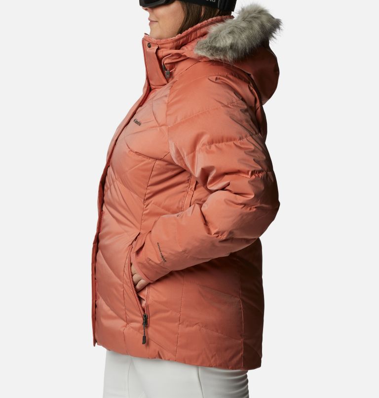 Women’s Lay D Down II Jacket - Plus Size, Color: Dark Coral Sheen, image 3