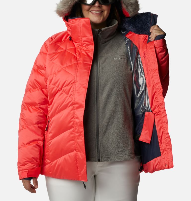 Thumbnail: Women’s Lay D Down II Jacket - Plus Size, Color: Neon Sunrise, image 5