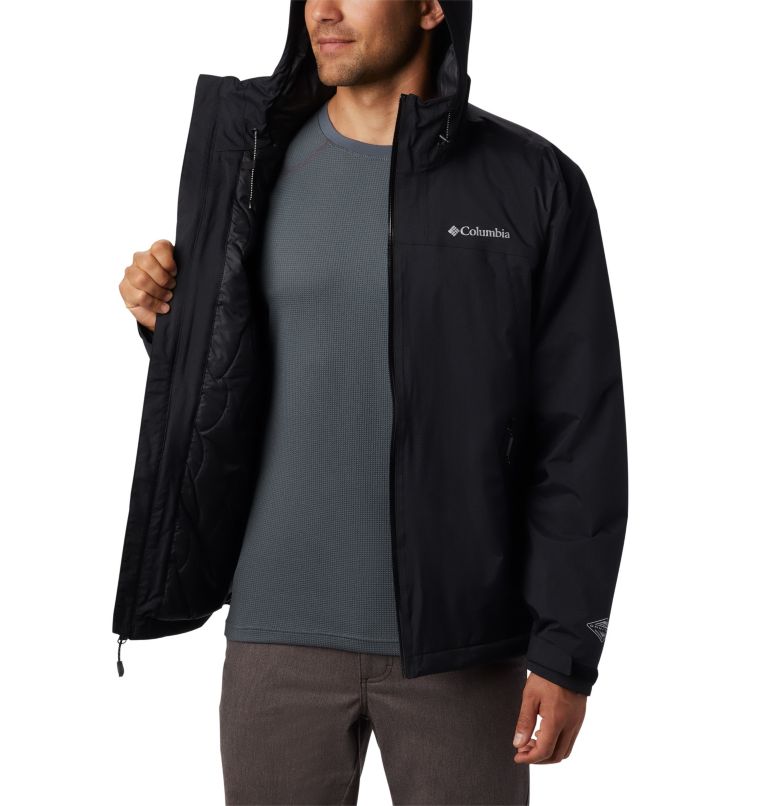 columbia men's insulated rain jacket