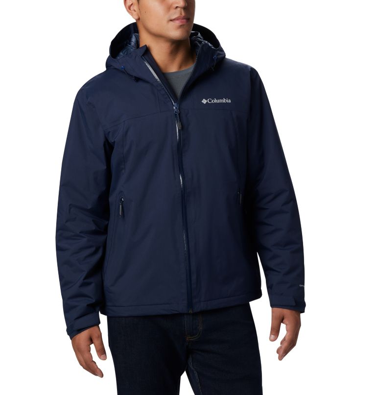 columbia men's insulated rain jacket