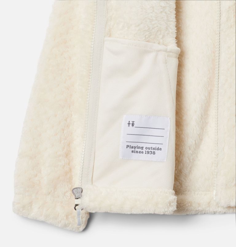 Girls' Fire Side Sherpa Jacket, Color: Chalk, image 8