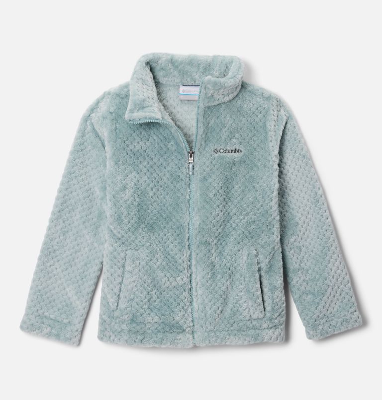 Girls' Fire Side Sherpa Jacket, Color: Crushed Blue, image 1