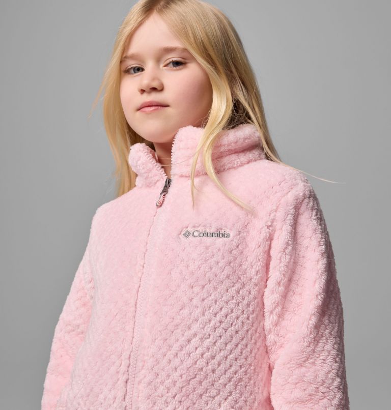 Girls' Fire Side Sherpa Jacket, Color: Satin Pink, image 4