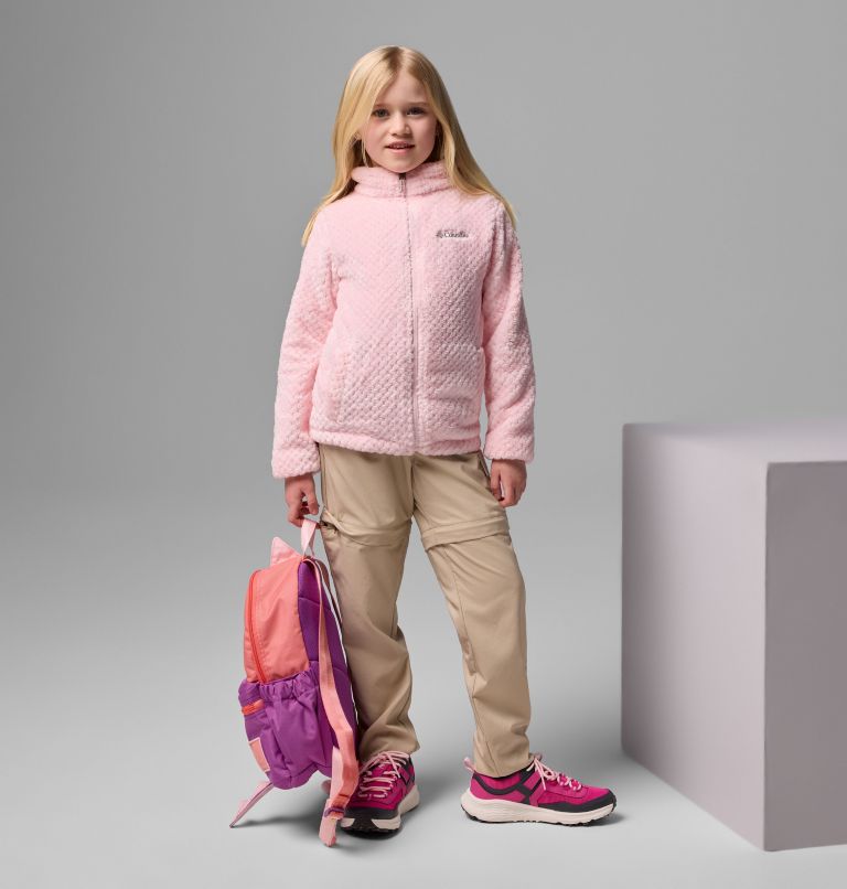Girls' Fire Side Sherpa Jacket, Color: Satin Pink, image 5