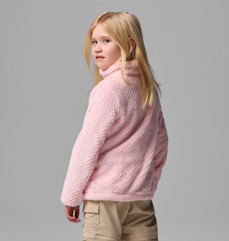 Girls' Fire Side Sherpa Jacket, Color: Satin Pink, image 2
